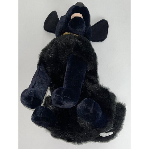 FAO SCHWARTZ 16" Black Realistic Plush Stuffed LABRADOR RETRIEVER Dog Collar EUC - Picture 5 of 8